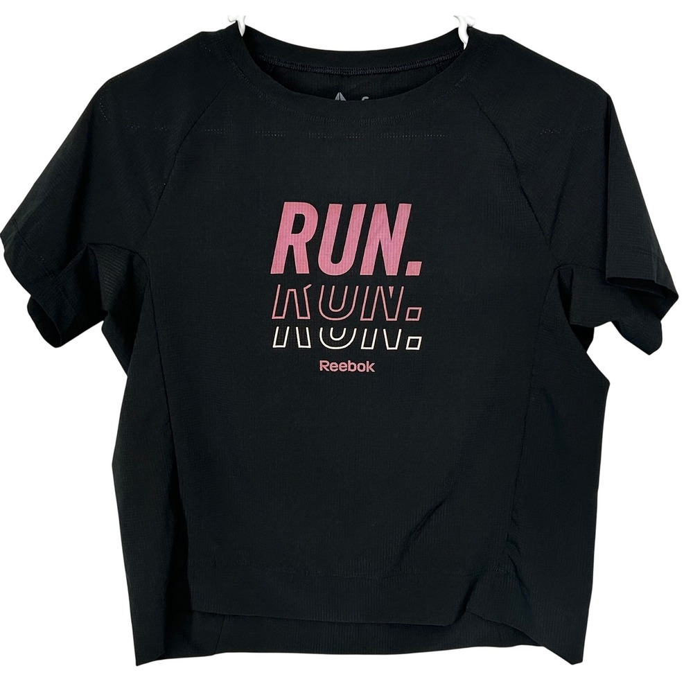 Reebok Black Short-Sleeved Running Shirt Speedwick Women's Size Small‎